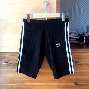 Adidas black biker shorts